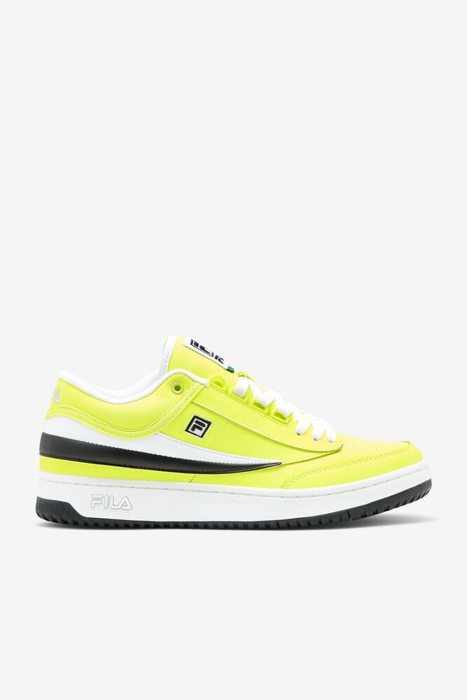 Fila Sneakers T-1 Mid Mens Yellow - India FCY-748069